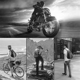 Motorcycle Helmet Bag Lightweight Nylon Shoulder Backpack