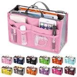 Nylon Travel Insert Organizer Handbag Purse Large Liner Cosmetic Bag