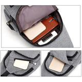 Men Shoulder Bag USB Charge Anti Theft Security Waterproof Travel Man Crossbody