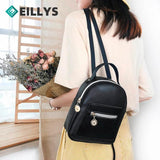 Women Small Backpack Letter Mobile Phone Mini Backpack Women Pu Leather