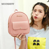 PU Leather Shoulder Mini Small Backpack for Women Girls Kids