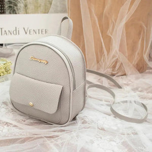 PU Leather Shoulder Mini Small Backpack for Women Girls Kids