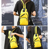 Canvas Chest Bag Multifunctional Sling Messenger Sports Backpack