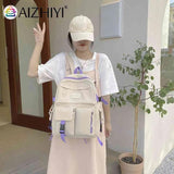 Canvas Backpack Large Capacity Student Hit Laptop School Bag