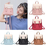 Waterproof Mini Women Backpack Girl Hit Leather School Bag Shoulder Bag