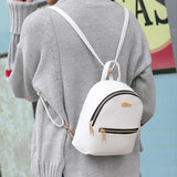 Mini Leather Backpack School Rucksack Women Shoulder Satchel Travel Bags
