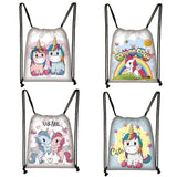 Unicorn Backpack for Teenager Girl Storage Bags Women Shopping Bag