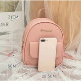 Litchi Pattern Women Bags PU Female Bag Small Backpack