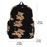 Bears Print Backpack Bagpack For Teenage Girls
