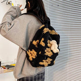 Bears Print Backpack Bagpack For Teenage Girls