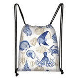 Funny Starfish Sea Conch Print Shoulder Bag