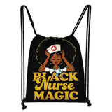 Crown Nurse Drawstring Bag Schoolbags Teenager Storage Bag