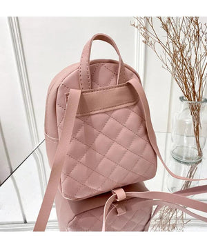 PU Leather Shoulder Mini Backpack Ladies Phone Pouch Pack