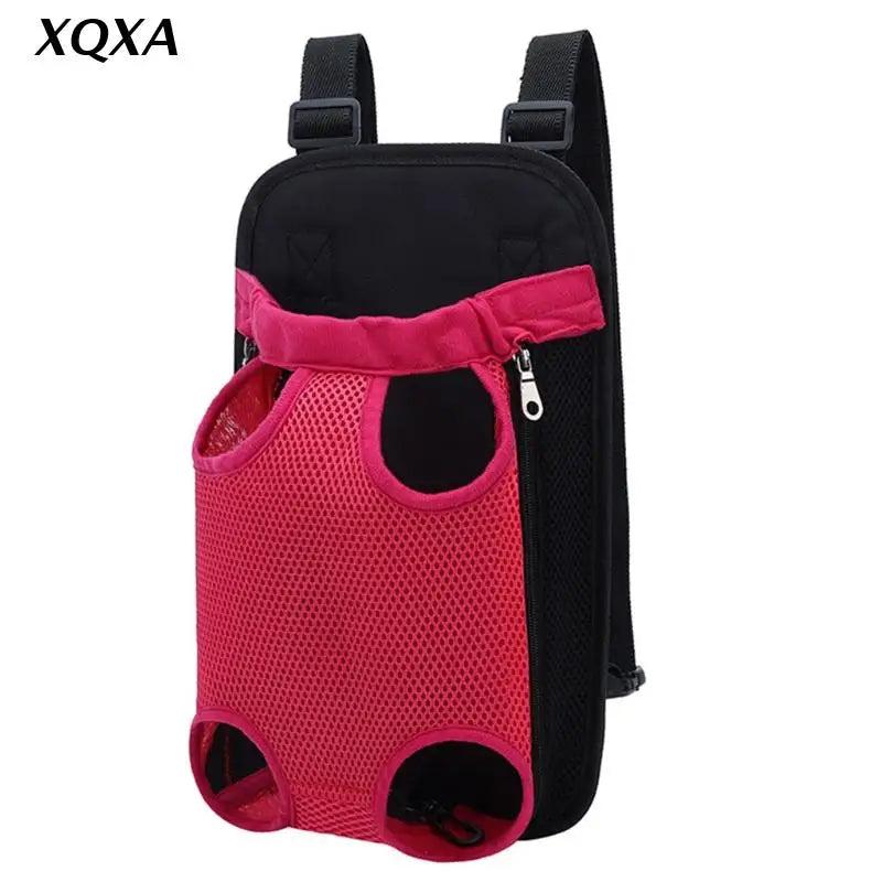 Adjustable Pet Front Cat Dog Carrier Backpack Travel Bag Legs Out Easy-Fit