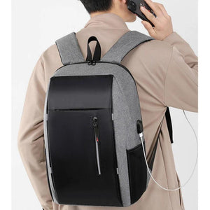 Waterproof Business Backpack Men USB Charging School Backpack 15.6 Inch Laptop B