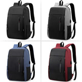 Waterproof Business Backpack Men USB Charging School Backpack 15.6 Inch Laptop B