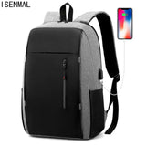 Waterproof Business Backpack Men USB Charging School Backpack 15.6 Inch Laptop B