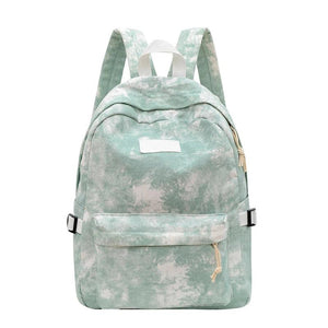 Tie Dye Nylon Backpack for Teenage Girls
