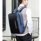 Men Stylish Backpack USB Charging School Backpack 15.6 Inch Laptop