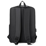 Men Backpack Waterproof Business Laptop Reflective USB Charging Rucksack