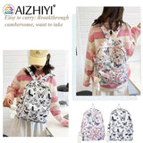 Butterfly Print School Bags Laptop Rucksack Student Shoulder Bag for Travel