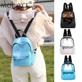 Unisex PVC Jelly Backpack for Lady Girls School College Bookbag