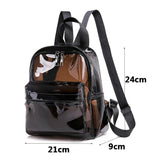 Unisex PVC Jelly Backpack for Lady Girls School College Bookbag
