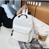 Small Nylon Backpack for Women - Teen Girls School Bag