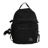 Black Big Capacity Women Backpack Student School Bag Rucksack Mochila