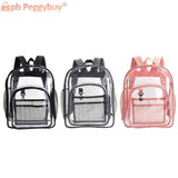 Large Capacity PVC Backpack for Women Students