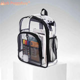 Large Capacity PVC Backpack for Women Students