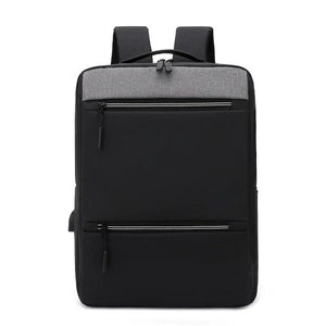 Men's Waterproof USB Backpack Stylish Back Bag 15.6 Laptop Bags