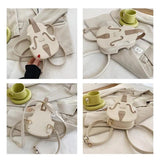 Violin Shape PU Leather Small Backpack for Women