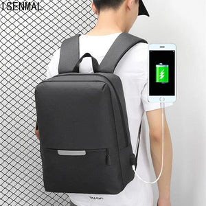 Waterproof Men's Backpack with USB Charging