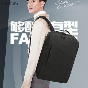 Waterproof Men's Backpack USB Port Canvas Casual Travel Backpacks