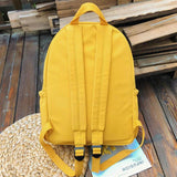 Solid Waterproof Nylon Women Backpack Casual Backpack For Teenagers