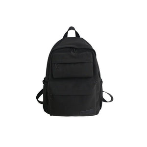 Solid Waterproof Nylon Women Backpack Casual Backpack For Teenagers