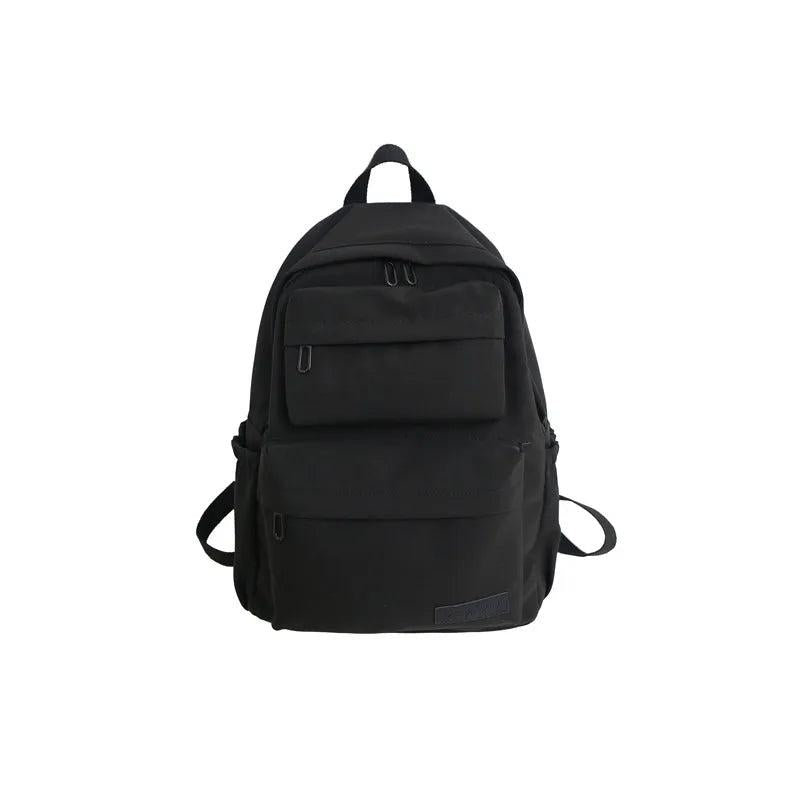 Solid Waterproof Nylon Women Backpack Casual Backpack For Teenagers