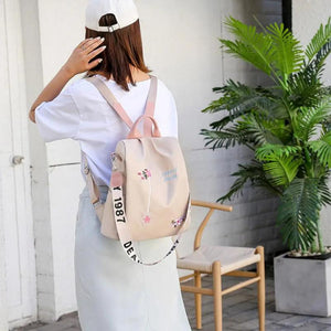 Waterproof Nylon Women's Backpack Anti-Rucksack Travel Bag