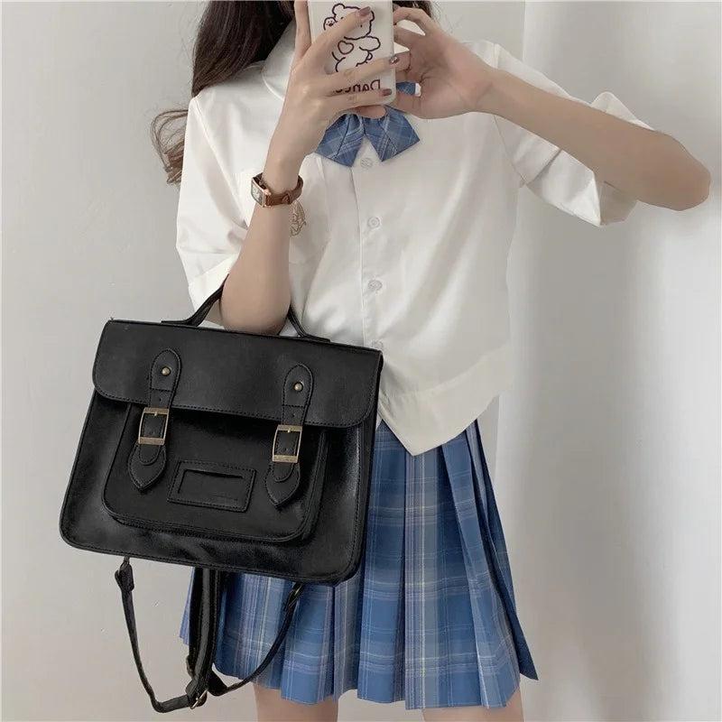 Vintage Women Backpacks Preppy Student Backpack Female Shoulder Bag