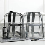 PVC Transparent Backpack Waterproof Large Capacity