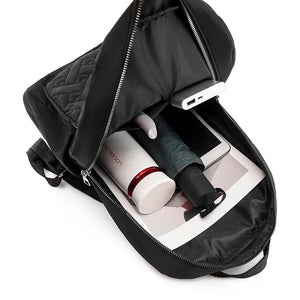 Waterproof Print Women Backpack Anti-theft School Bag