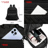 Waterproof Print Women Backpack Anti-theft School Bag