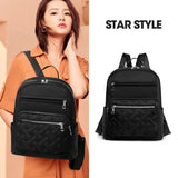 Waterproof Print Women Backpack Anti-theft School Bag
