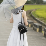 Mini PU Leather Backpack for Teenage Girls