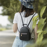 Mini PU Leather Backpack for Teenage Girls
