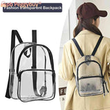 Solid PVC Backpack Large Capacity Handbag