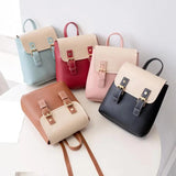 Waterproof High Mini Women Girl PU Leather Backpack