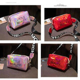 Women Laser Crossbody Bag Messenger Shoulder Bag PVC Jelly Small Tote