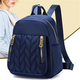 Women Backpack Urban Casual Backpack Travel Solid Nylon Bag Waterproof